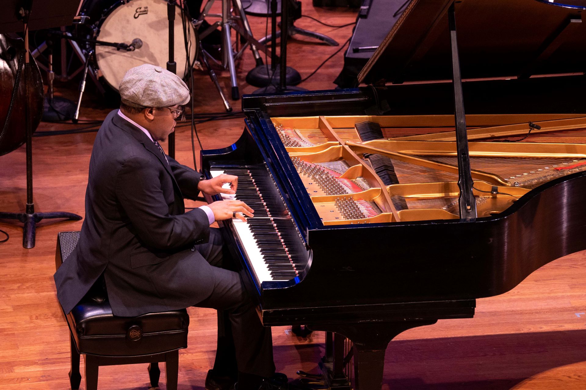 2023 American Pianists Awards winner Isaiah J. Thompson performing at Hilbert Circle Theatre